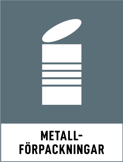 Bild på symbol för metallförpackningar