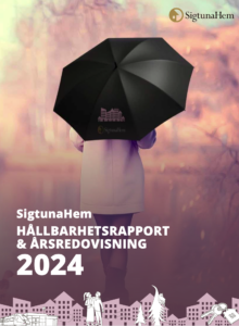 Faksimil SigtunaHems hållbarhetsrapport och årsredovisning