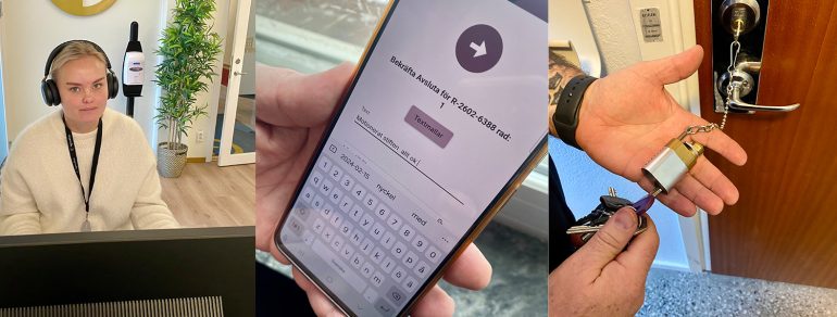 Beskriver olika steg i en felanmälanprocess