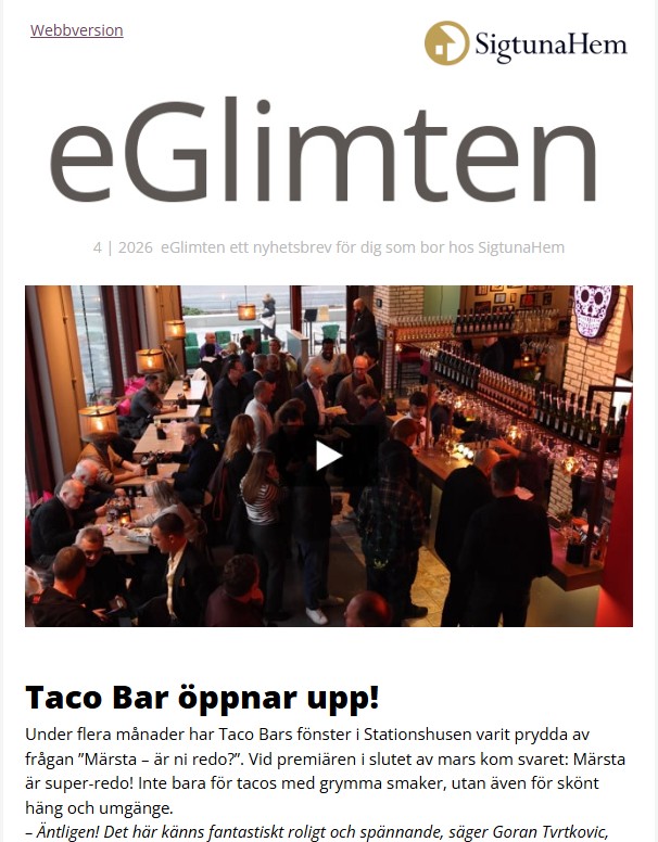 Vinjett eGlimten nummer 4 2026
