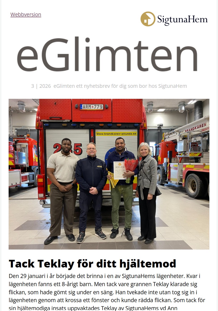 Vinjett för eGlimten nummer 3 2026