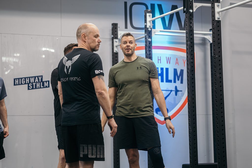 Peronser som tränar på Highway STHLM