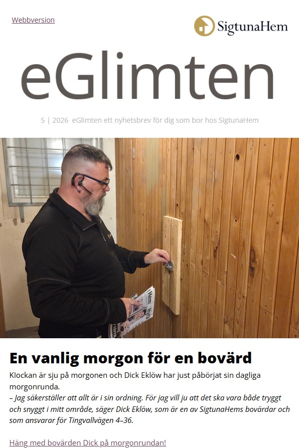 Första delen av eGlimten nummer 5 2026