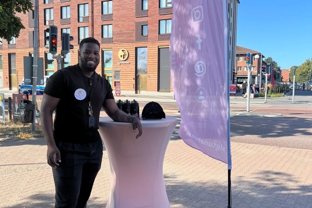 Jonathan Kumi från SigtunaHem var beredd