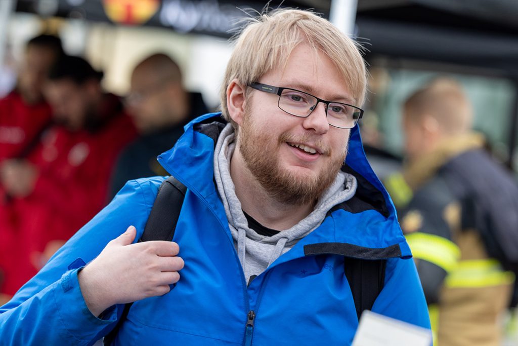 Besökaren Linus erkände att inte alls är förberedd om något allvarligt skulle hända